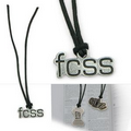 Bookmark w/6" Black Strap